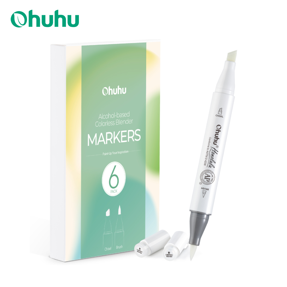 Copic Marker Sketch - Ohuhu Honolulu Renksiz Blender İşaretleyici 6'lı